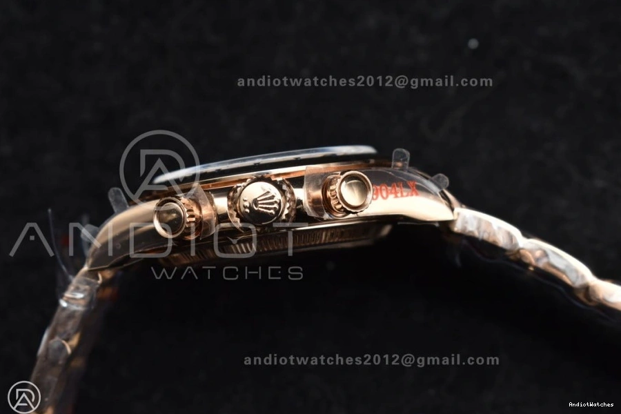 Best AllSeason Daytona RG RG QF Dial SH4130 on 1:1 V3 Bracelet 116505 Black Weight) 738 (Gain Edition 0128